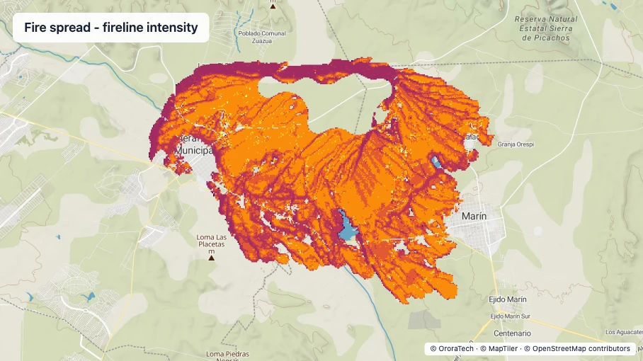 Fire spread — fireline intensity